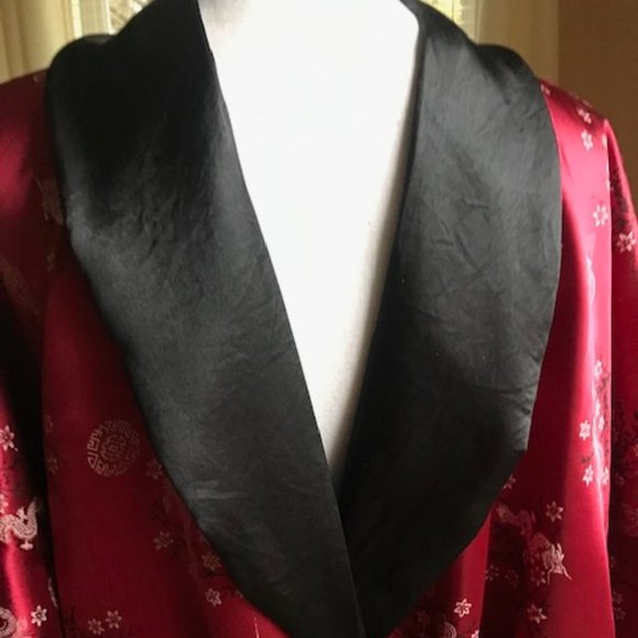 REVERSIBLE LONG ORIENTAL STYLE ROBE - Picture 2 of 10